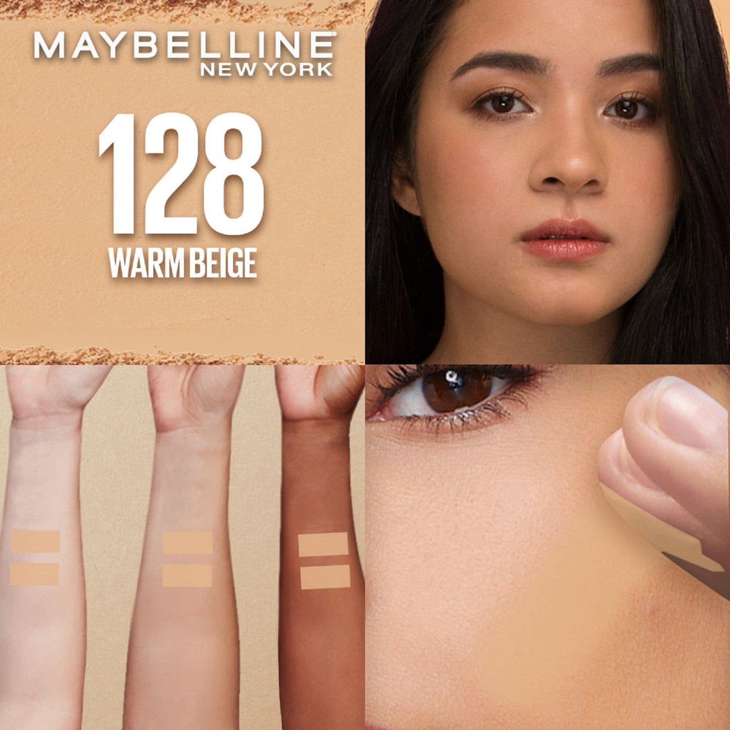 Maybelline New York Fit Me Matte + Poreless Liquid Foundation - 128 Warm Nude 18ml