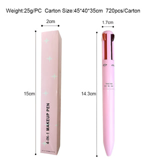 4 In 1 Makeup Pen Waterproof Cosmetic Pencil