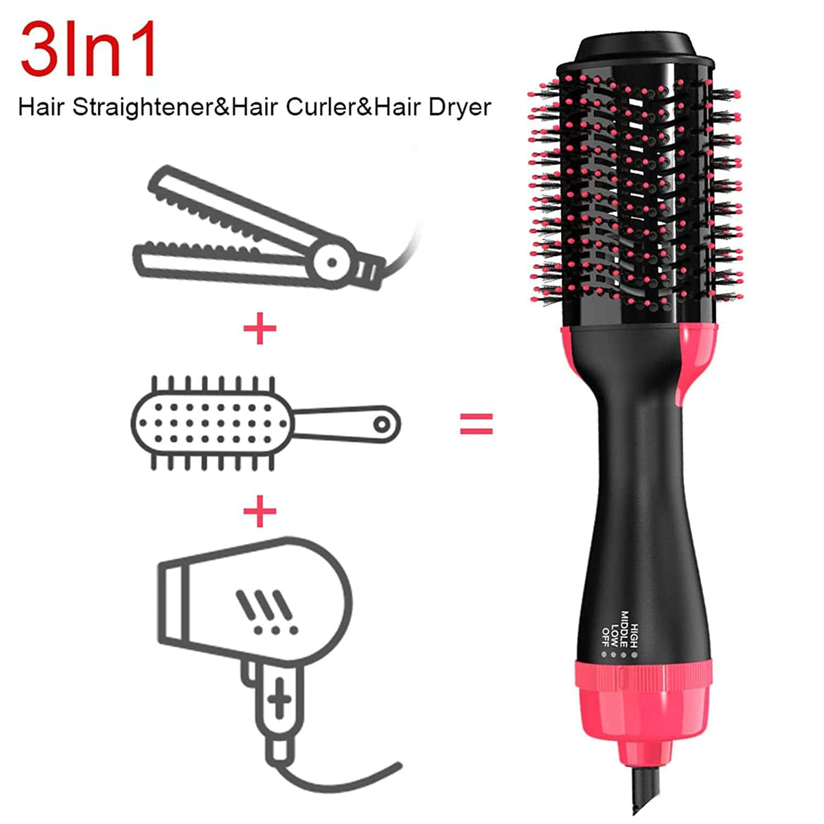 3 In 1 Hair Dryer Brush [ Free Shipping ]