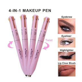 4 In 1 Makeup Pen Waterproof Cosmetic Pencil